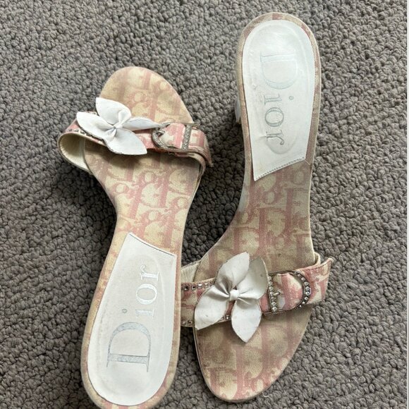 Dior Pink Logo Heels - Picture 2 of 3